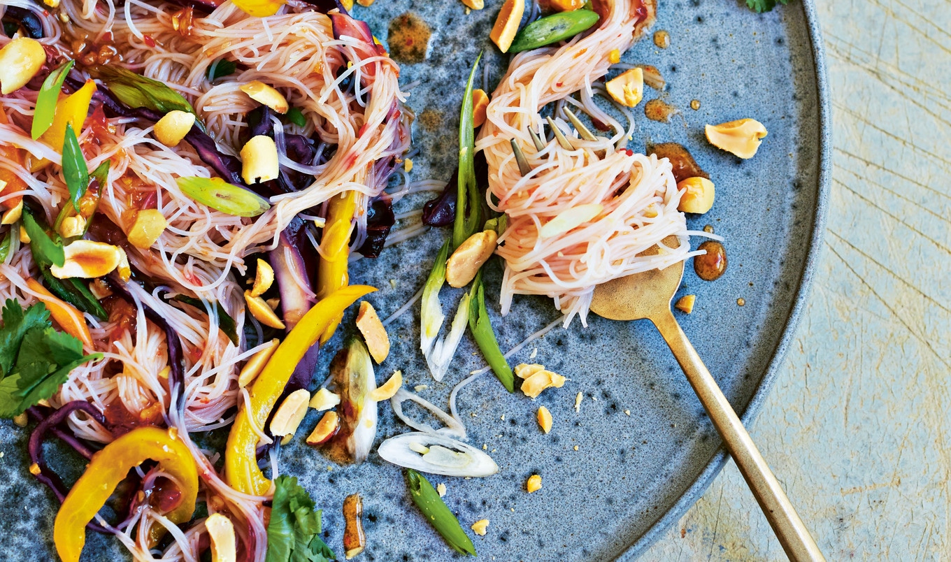 Vegan Five-Minute Rainbow Noodles&nbsp;