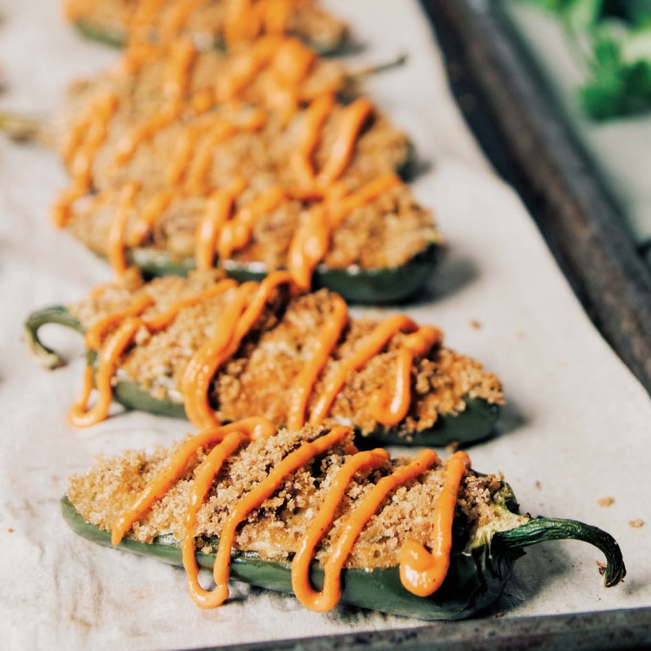 Vegan Baked Jalapeño Poppers&nbsp;