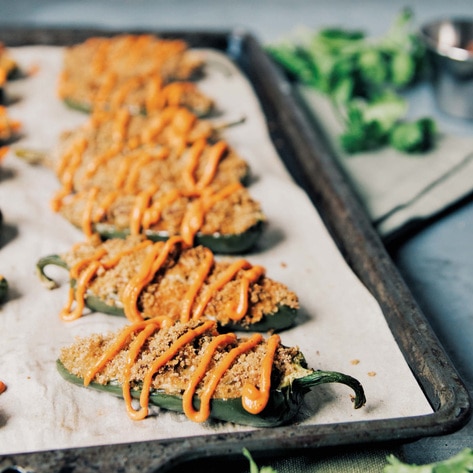 Vegan Baked Jalapeño Poppers 