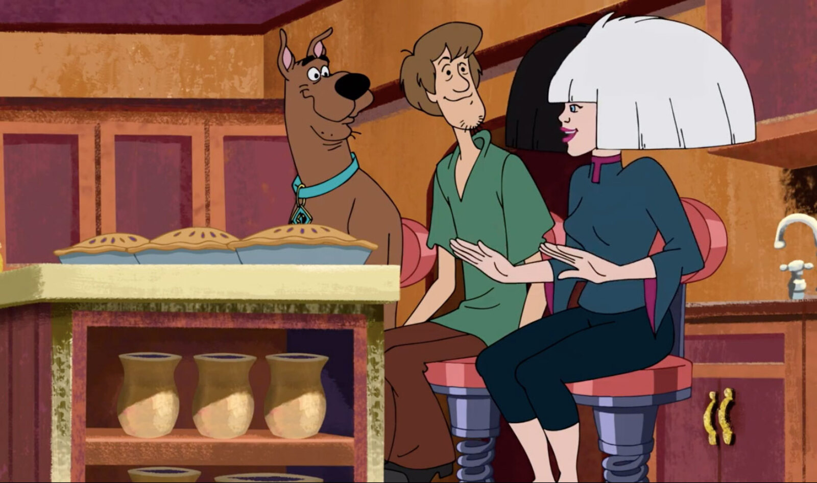 Sia Shares Vegan Pie with Scooby-Doo and Shaggy 