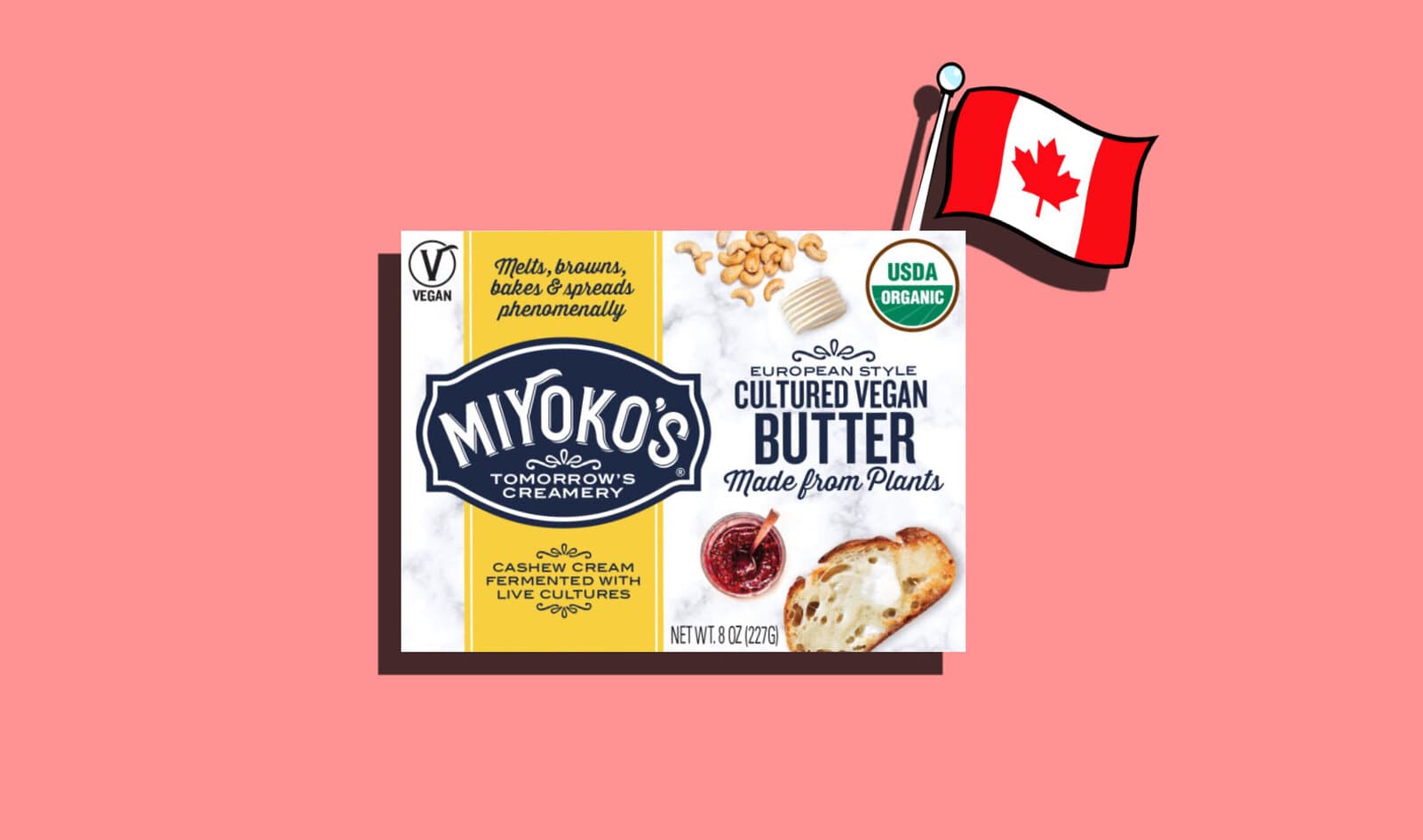 Miyoko’s Vegan Butter Debuts in 1,000 Stores in Canada