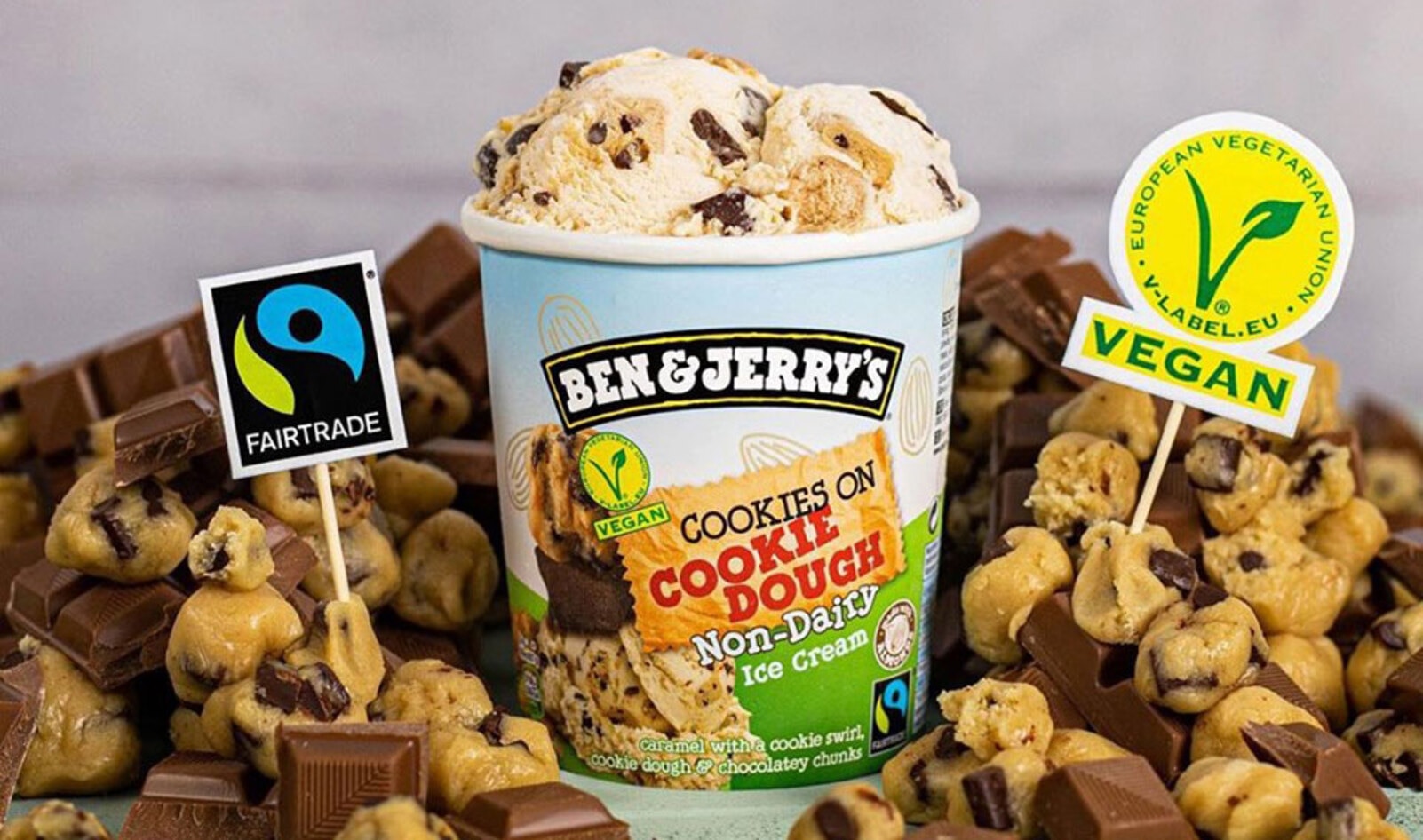 Ben and Jerry's Launches Caramel-Flavored, Cookie Dough-Loaded Vegan Ice Cream in UK&nbsp;&nbsp;