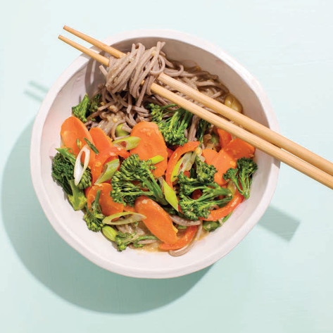 Vegan Soba Noodles With Spicy Miso Broth&nbsp;