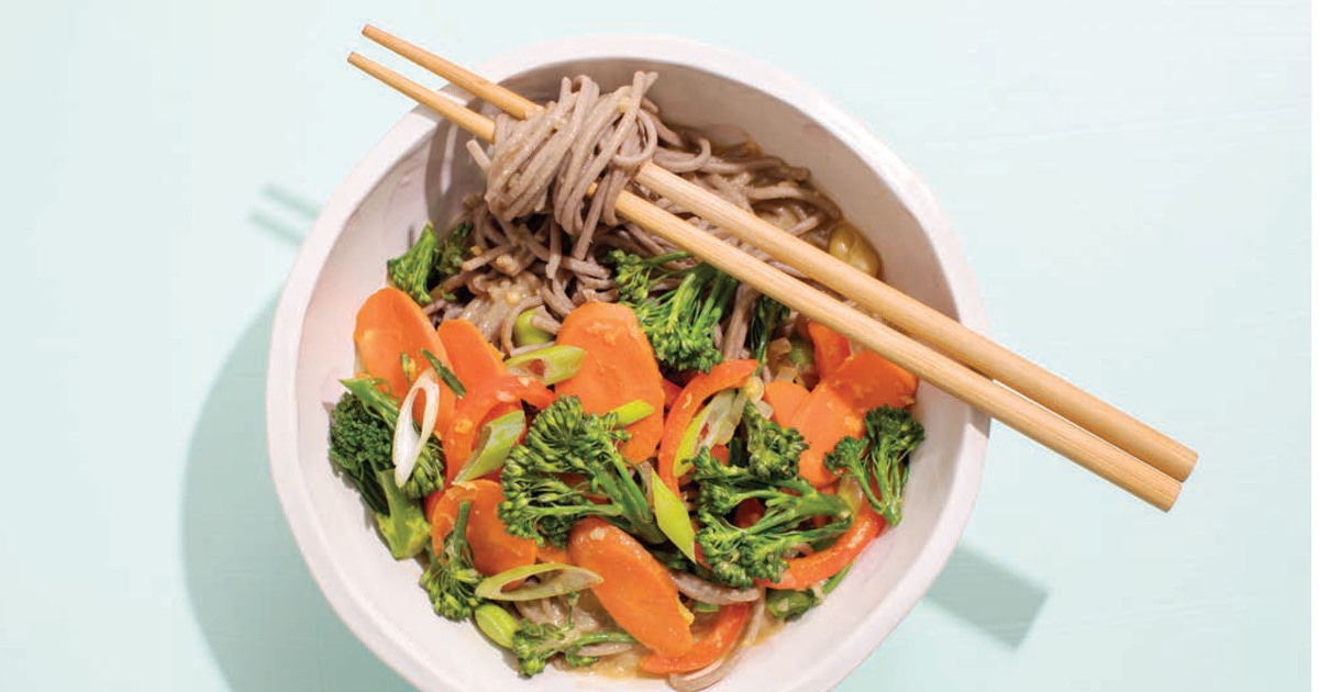Japanese Soba Noodles With Ginger Miso Broth | VegNews