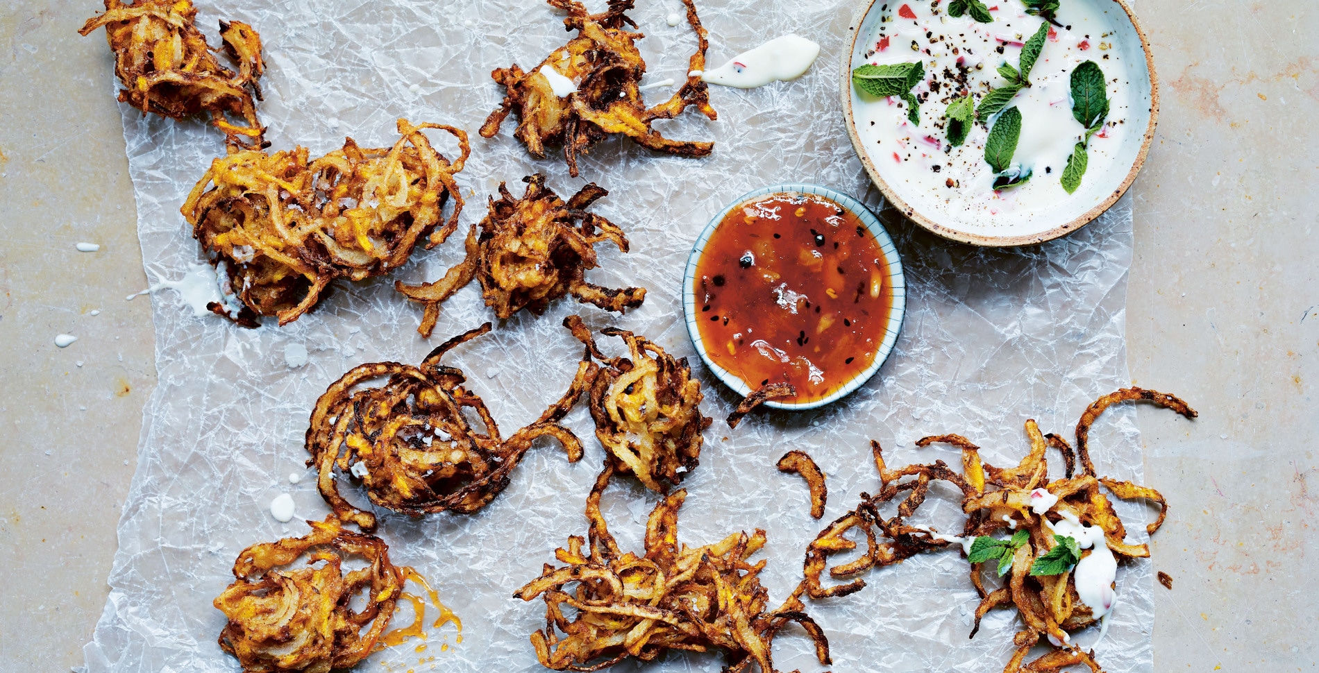 Vegan Carrot and Onion Indian Bhajis