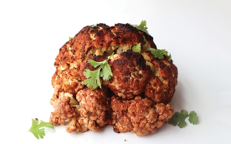 Whole Roasted Jerk Cauliflower