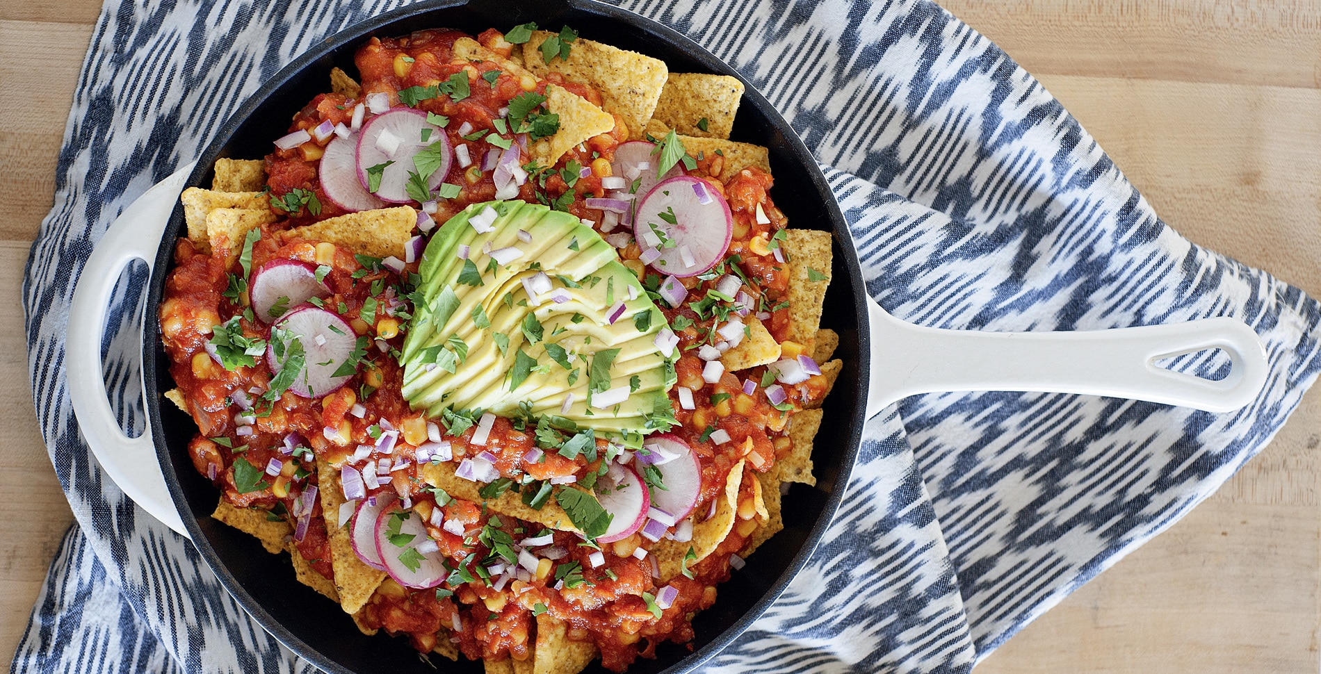 Easy Vegan Skillet Chickpea Chilaquiles