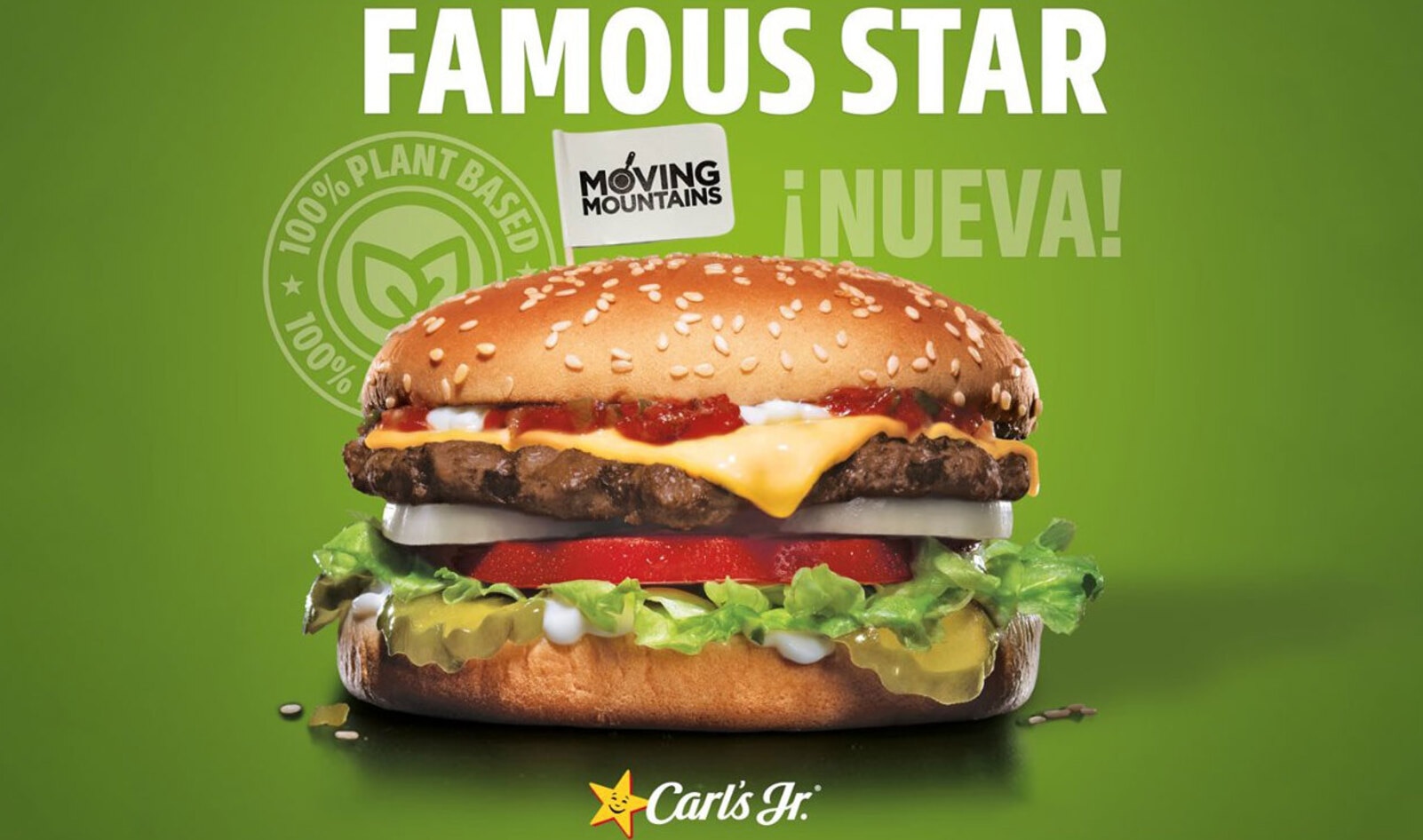 Carl’s Jr. Debuts Meatless Famous Star Burger in Spain