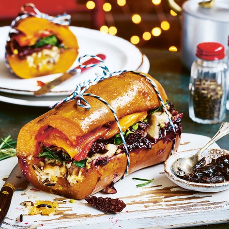 Vegan Stuffed Squash Roast