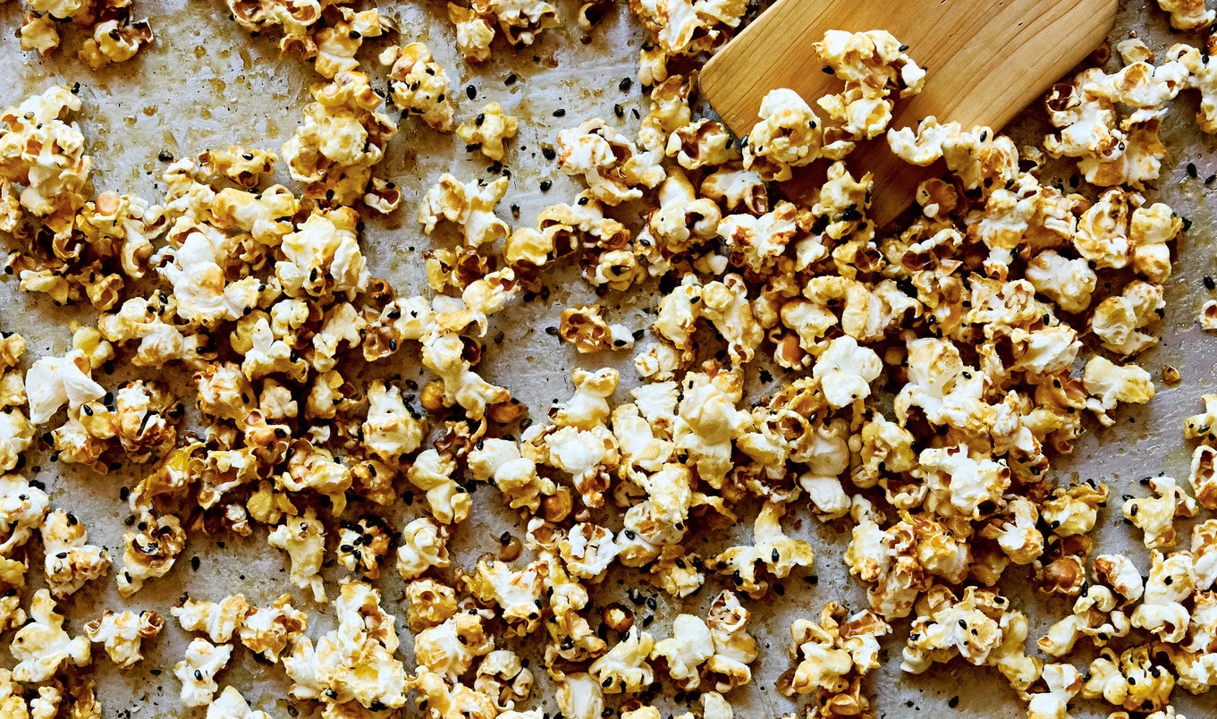 Vegan Miso Butter Caramel Corn