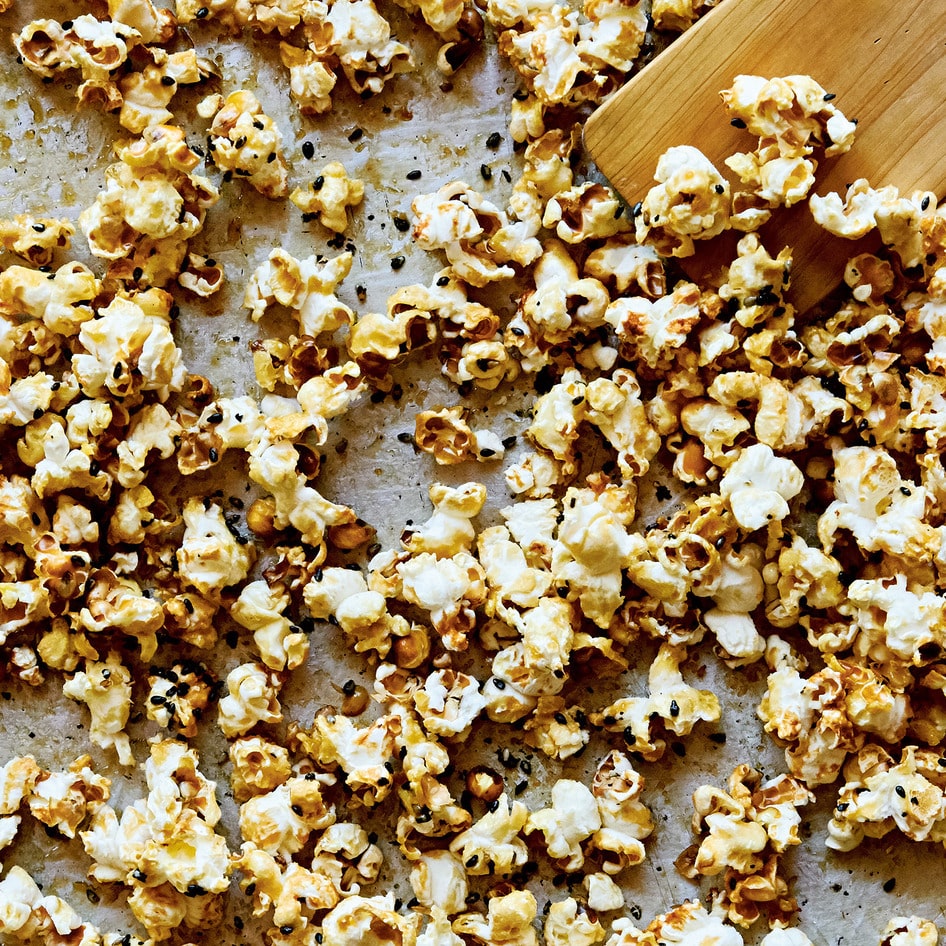 Vegan Miso Butter Caramel Corn