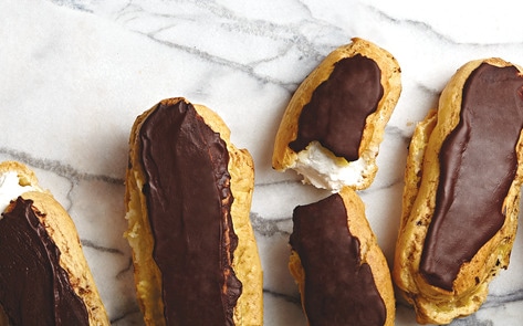 Vegan Chocolate Eclairs with Coconut Whipped Cream