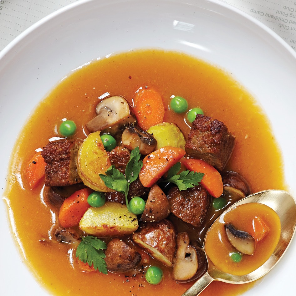 Vegan Boeuf Bourguignon in Red Wine Sauce