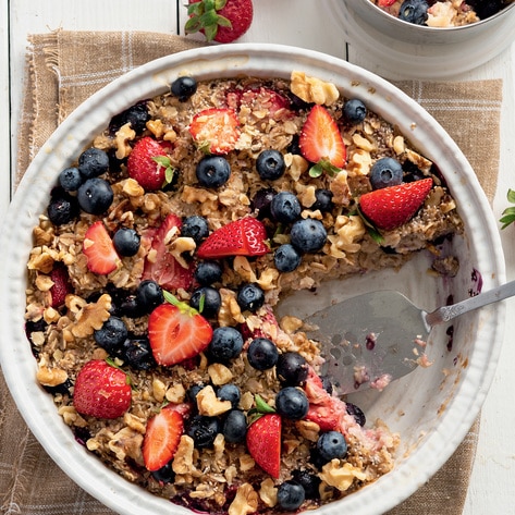Vegan Baked Berry Oatmeal