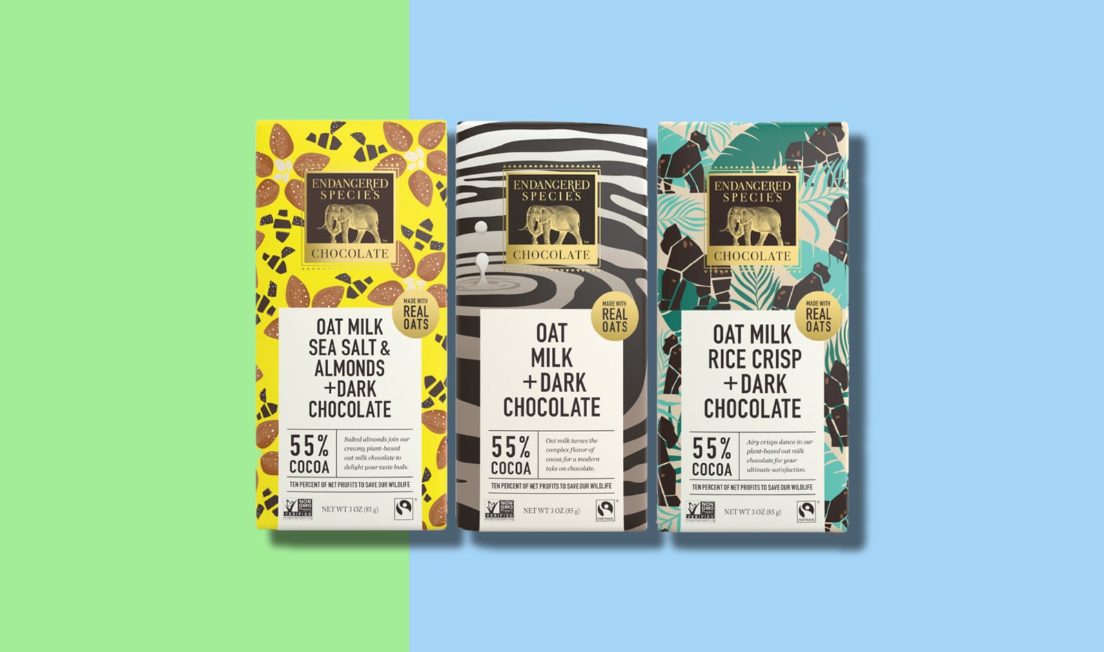 Endangered Species Launches Vegan Oat Milk Chocolate Bars