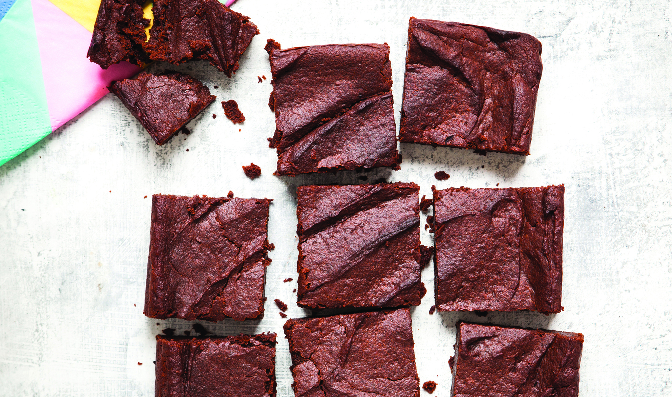 Gooey Sweet Potato Brownies
