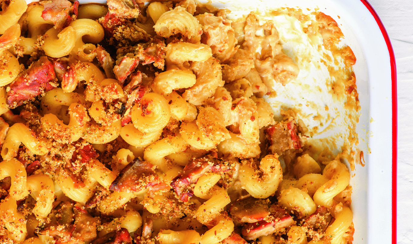 Vegan Cashew Mac and Cheese With Lobster Mushrooms