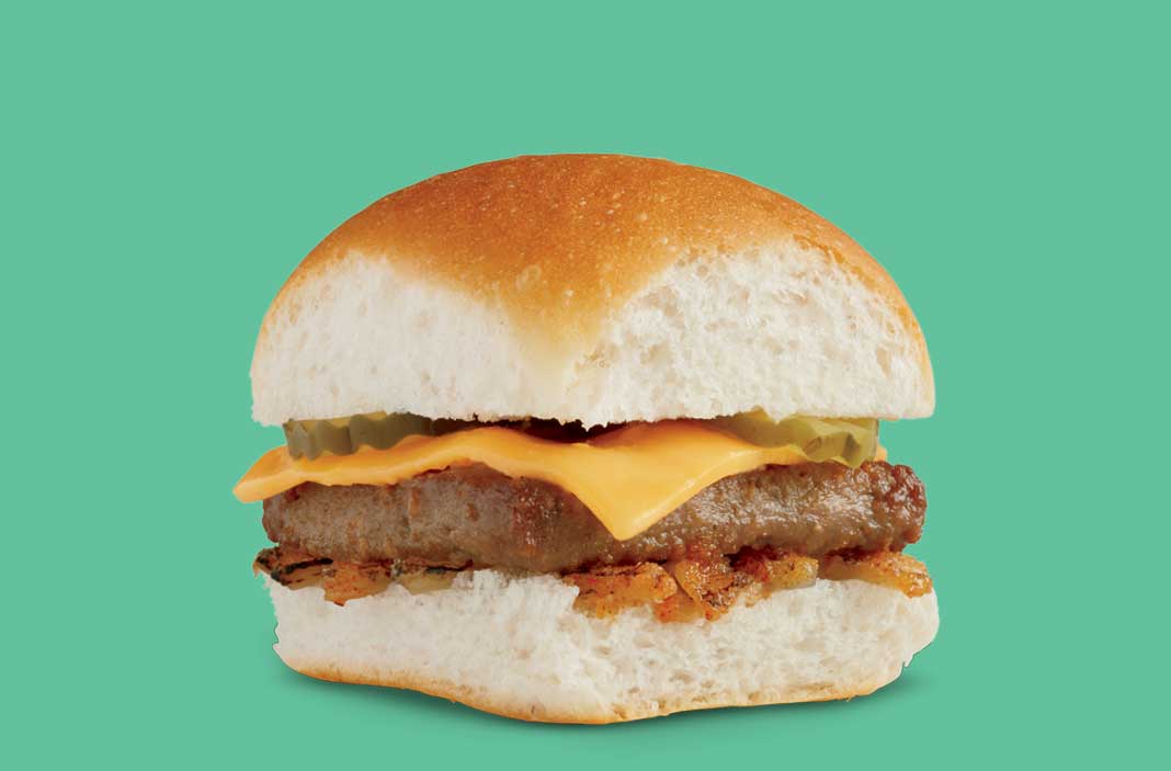 VegNews.WhiteCastleVeganCheddarSlider