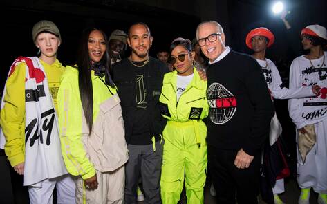 Vegan Race Car Champ Lewis Hamilton Helps Tommy Hilfiger Bring Vegan Fashion to London Runway