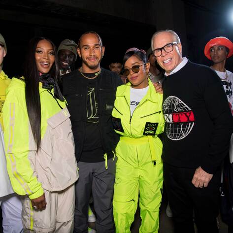 Vegan Race Car Champ Lewis Hamilton Helps Tommy Hilfiger Bring Vegan Fashion to London Runway