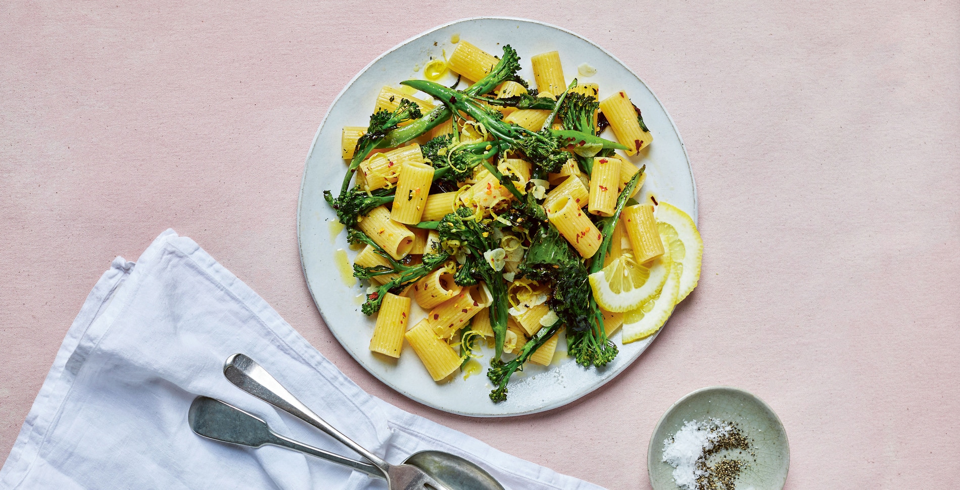 Roasted Lemony Broccoli Rigatoni