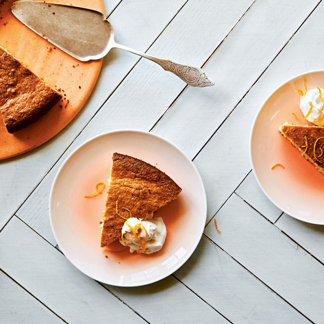 Zesty Vegan Almond Orange Cardamom Cake 