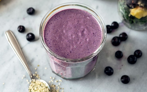 Vegan Blueberry Smoothie Jar