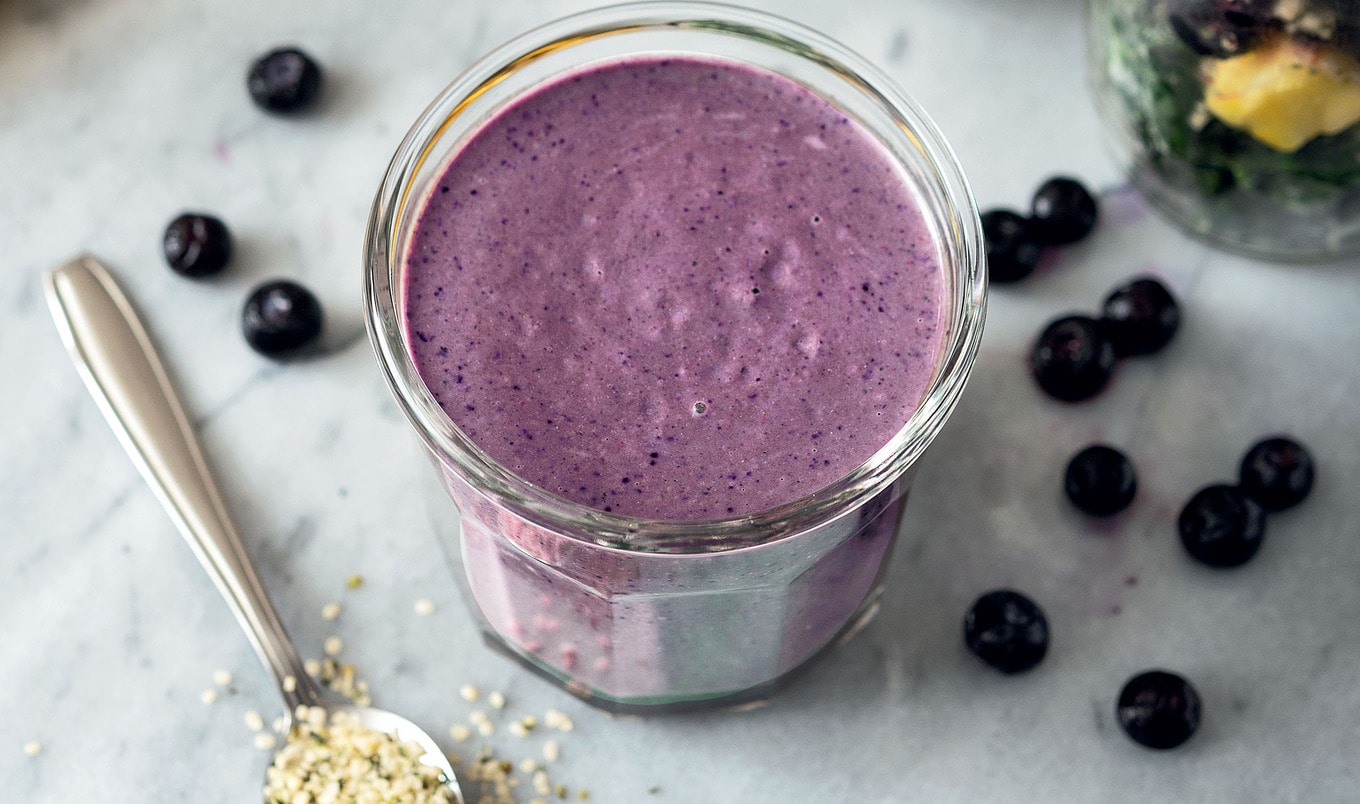 Vegan Blueberry Smoothie Jar