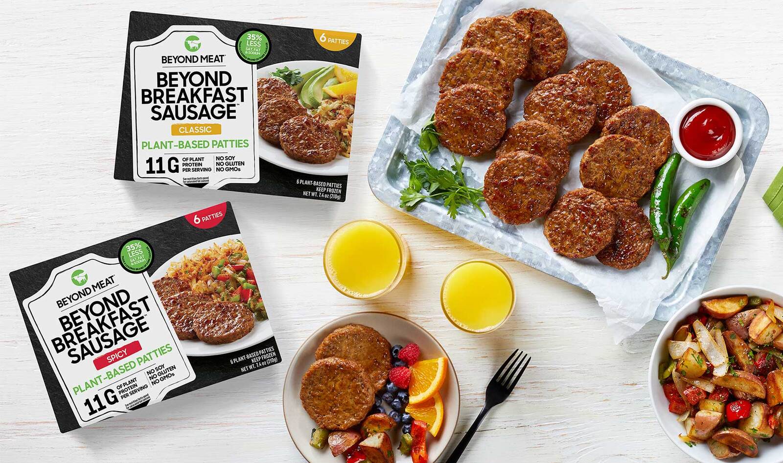 Spicy Vegan Beyond Breakfast Sausages Launch in Stores Nationwide