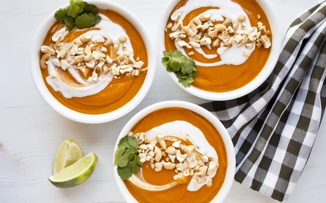 Vegan Carrot Ginger Turmeric Soup