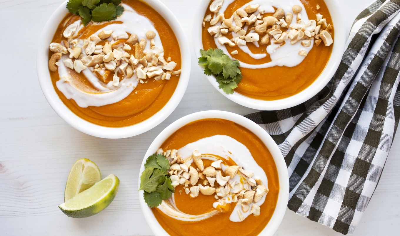 Creamy Carrot Ginger Turmeric Soup