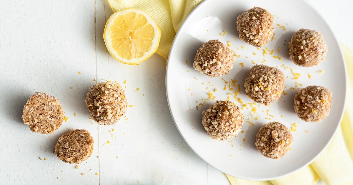 Lemon Oat Protein Snack Bites | VegNews