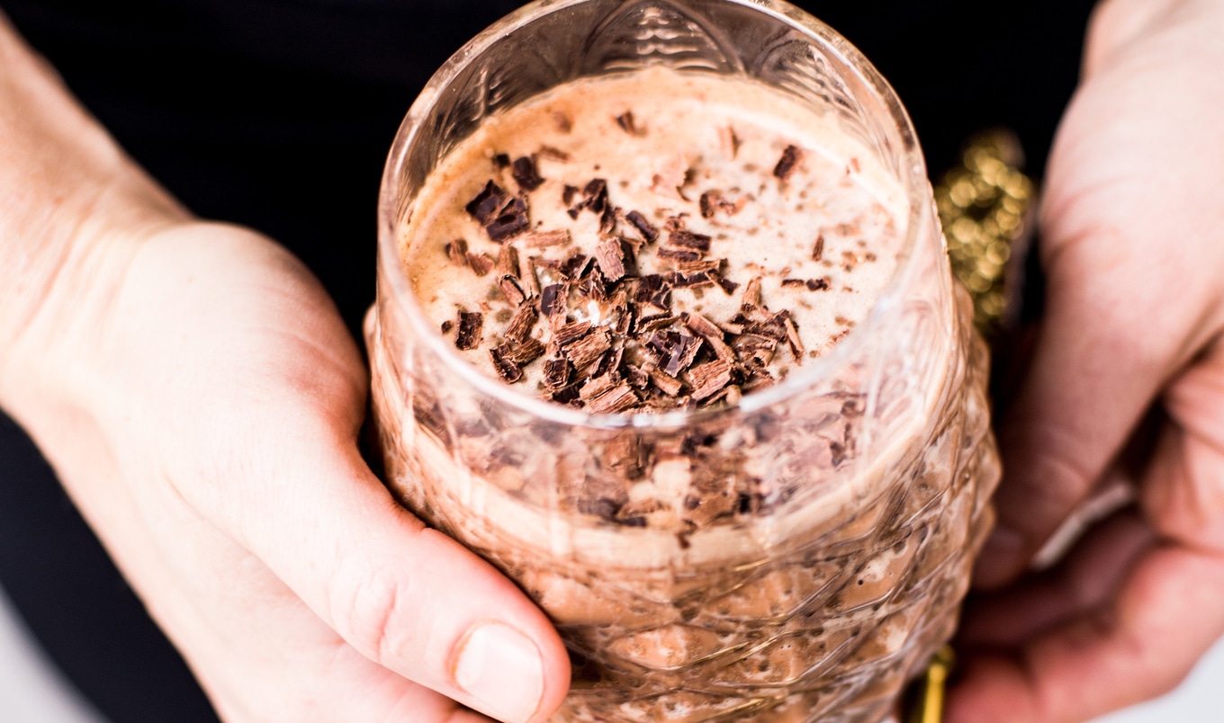 Healthy Vegan Chocolate Hazelnut Chia Pudding