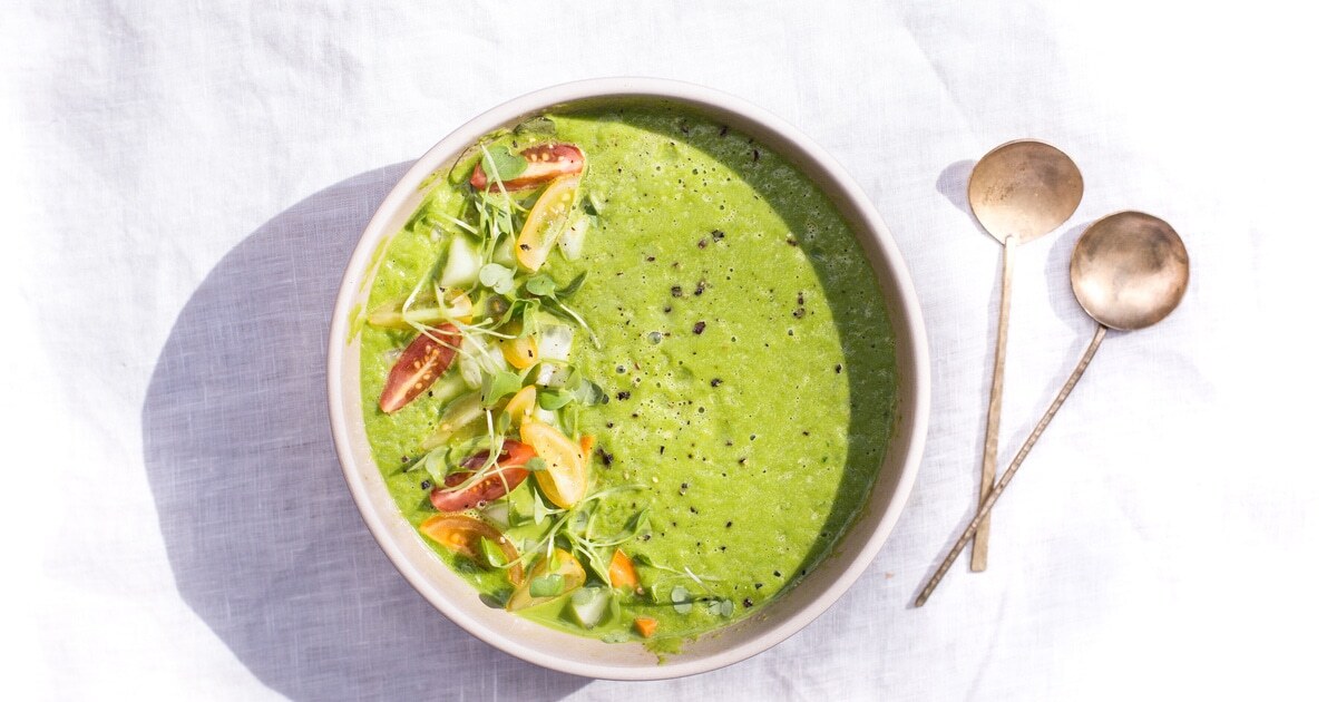 Spicy Raw Avocado-Jalapeño Soup | VegNews