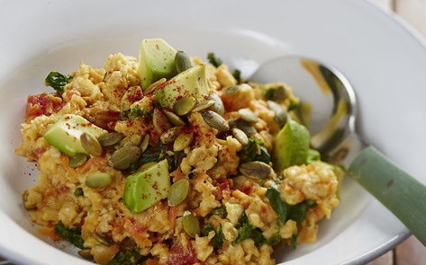 Vegan Savory Cheesy Oatmeal Bowl