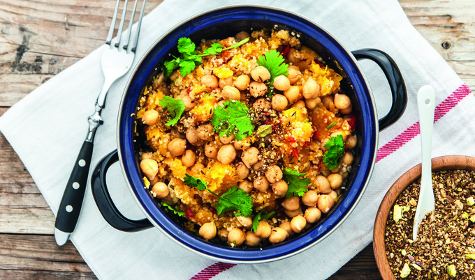 Vegan Butternut Squash Salad with Dukkah