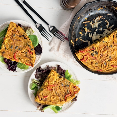 Vegan Breakfast Frittata With Hash Brown Crust