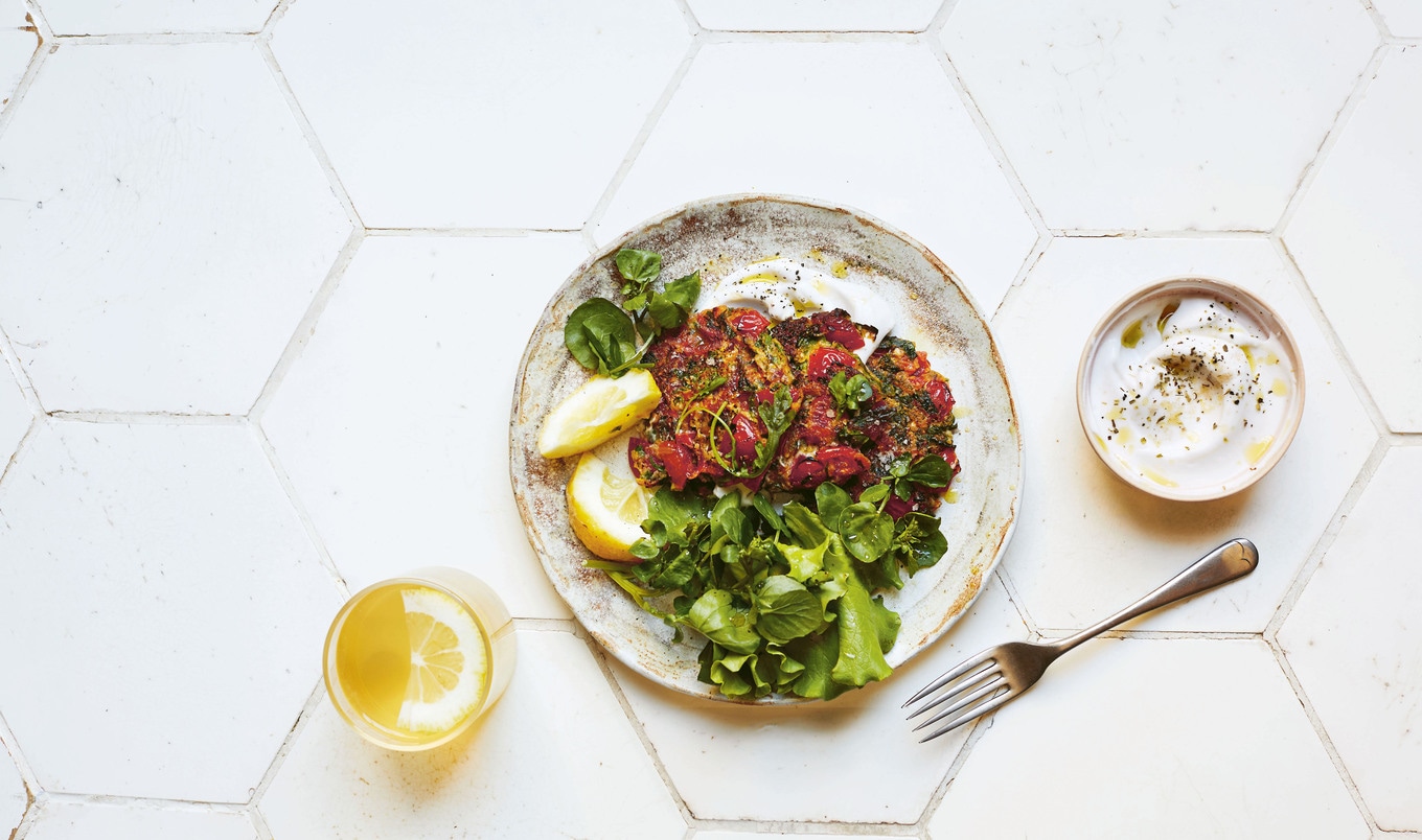 Vegan Santorini Tomato Fritters