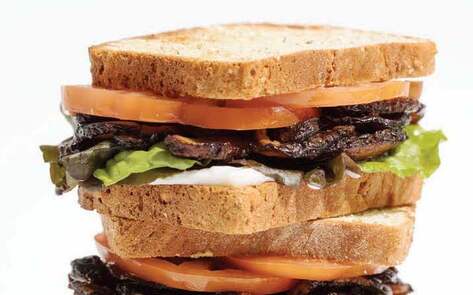 Vegan Shiitake BLT Sandwich