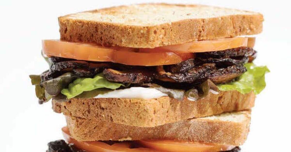Shiitake Bacon BLT Sandwich | VegNews