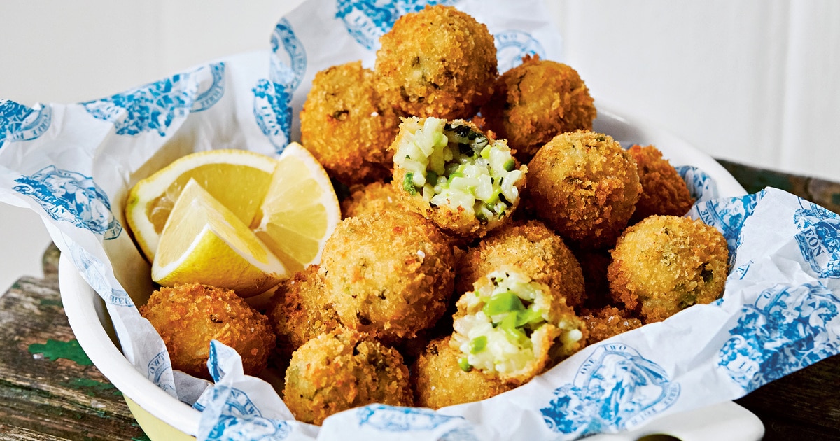 Vegan Italian Arancini (Golden-Fried Risotto Balls) | VegNews