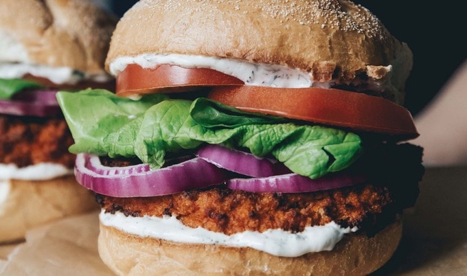 Vegan Buffalo Cauliflower Sandwich