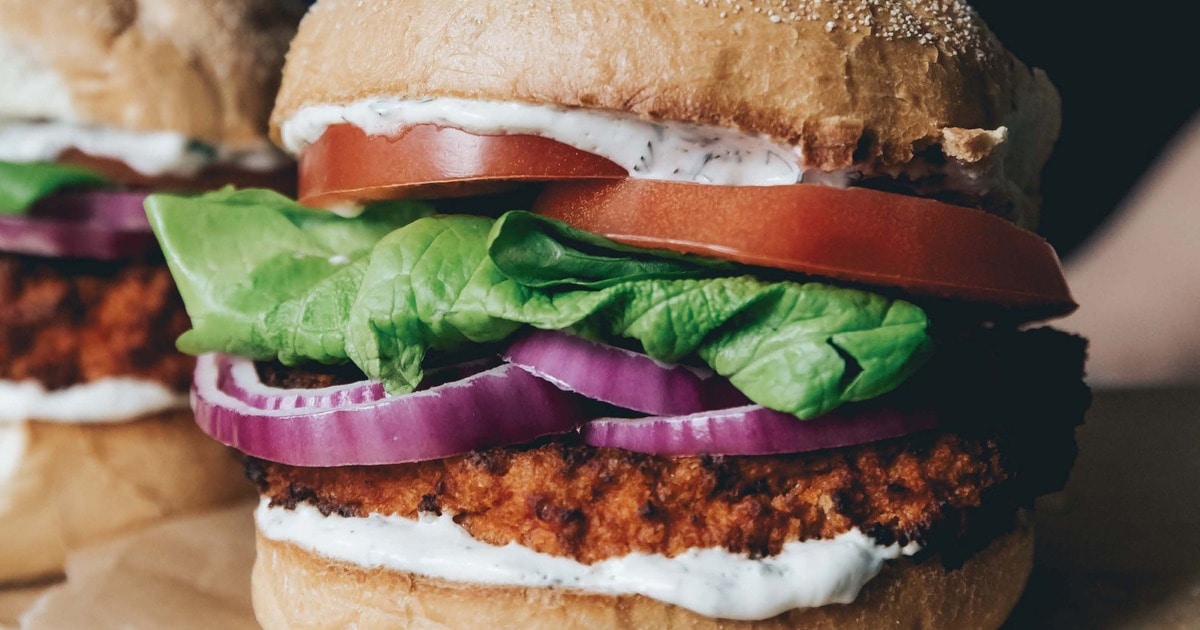 Vegan Buffalo Cauliflower Sandwich | VegNews