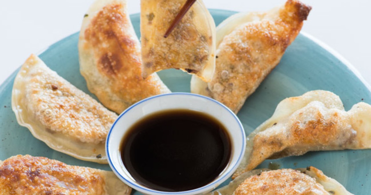 Spicy Sesame Seitan Potstickers | VegNews