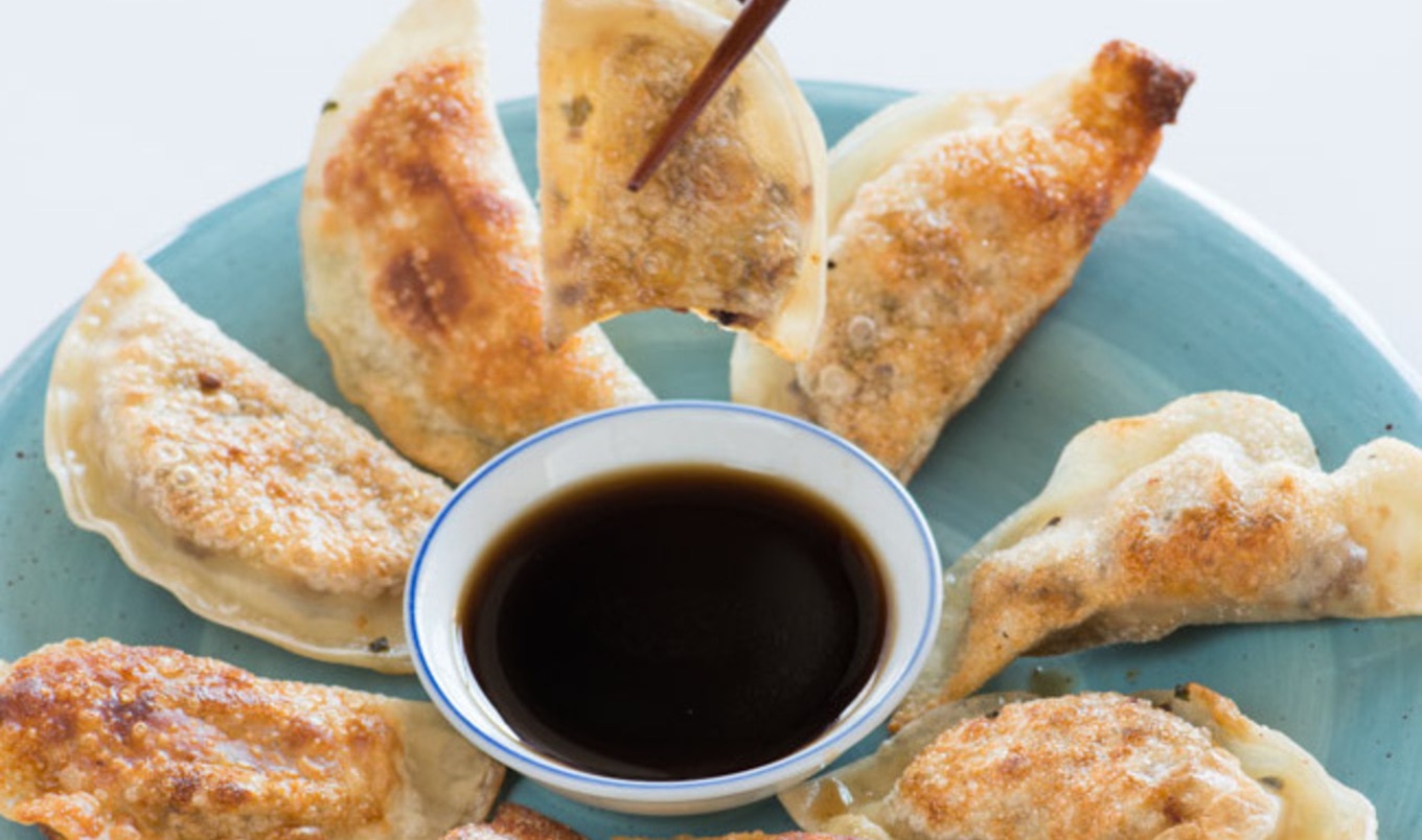 Spicy Sesame Seitan Potstickers