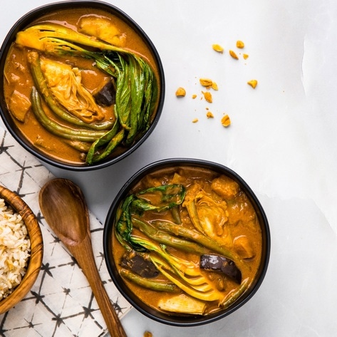 Filipinx-Inspired Vegan Peanut Vegetable Stew