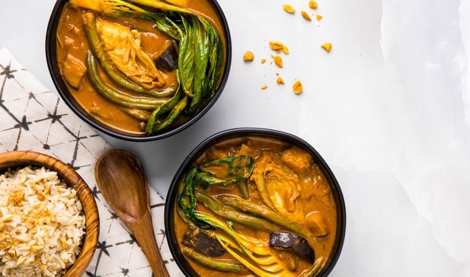 Vegan Filipino Peanut Vegetable Stew