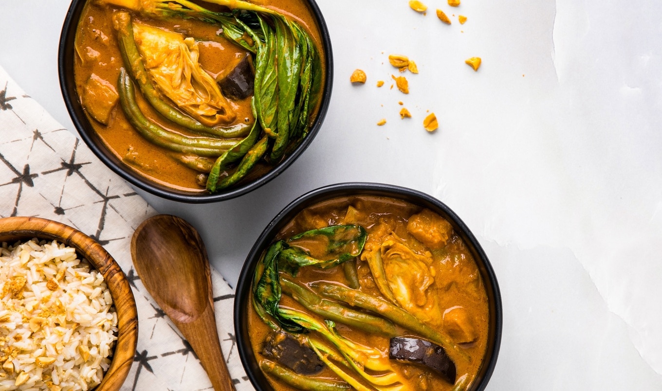 Filipinx-Inspired Vegan Peanut Vegetable Stew