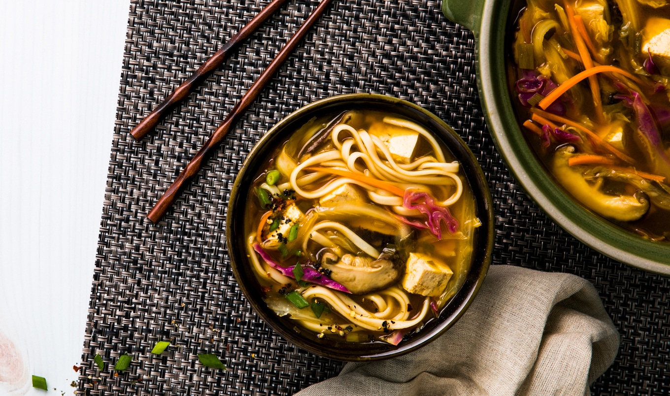 Hot-and-Sour Shiitake Udon Soup