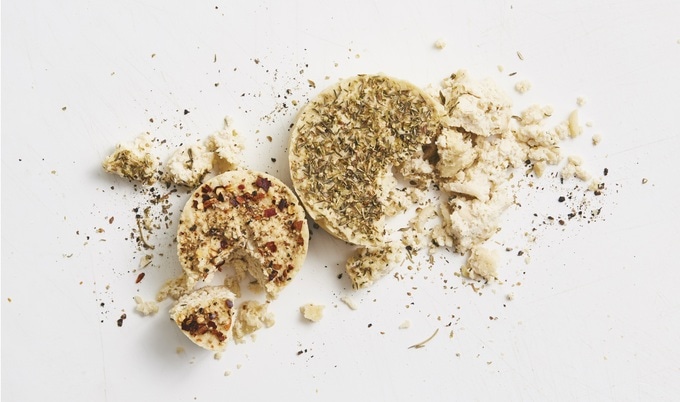 Herbed Vegan Almond Cheese Wheels